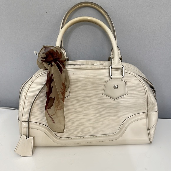 Louis Vuitton Epi Bowling Montaigne Bag Cream-Vintage - Picture 11 of 11